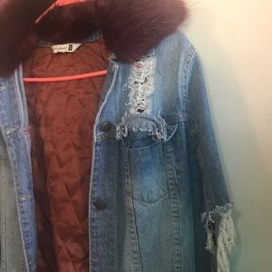 Fur rim jacket